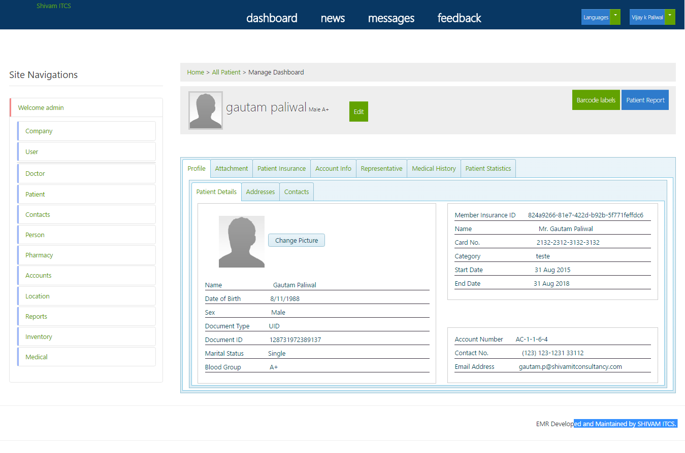 Electronic Medical Reports Project